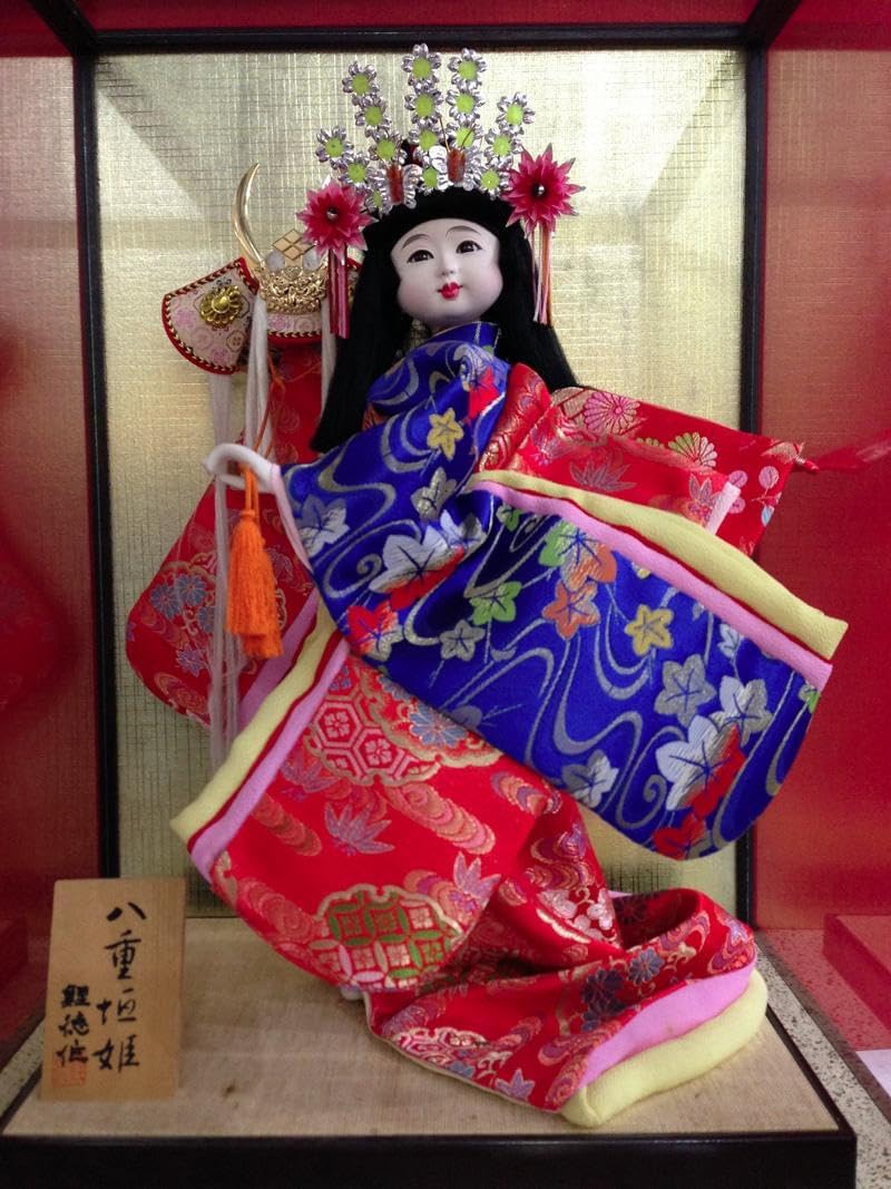 東京久月　雛人形親王五人飾りガラスケース入・間口約５４×奥行約３３×高さ約４３㎝ 東京久月 雛人形親王五人飾りガラスケース入・間口約54×奥行約33